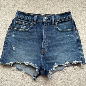 Abercrombie Ultra High Rise Mom Shorts